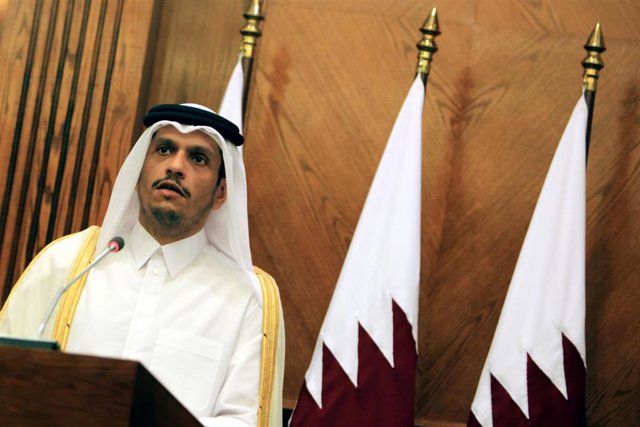Archivo - El primer ministro y ministro de Exteriores de Qatar, Mohamed bin Abdulrahman al Zani 