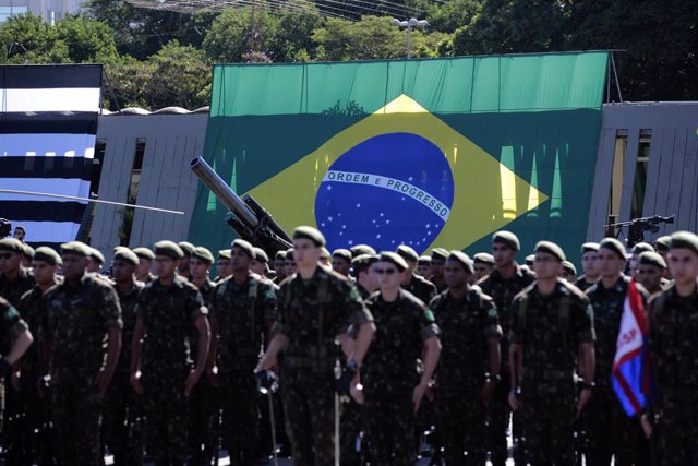 Archivo - Soldados brasileños en una imagen de archivo.