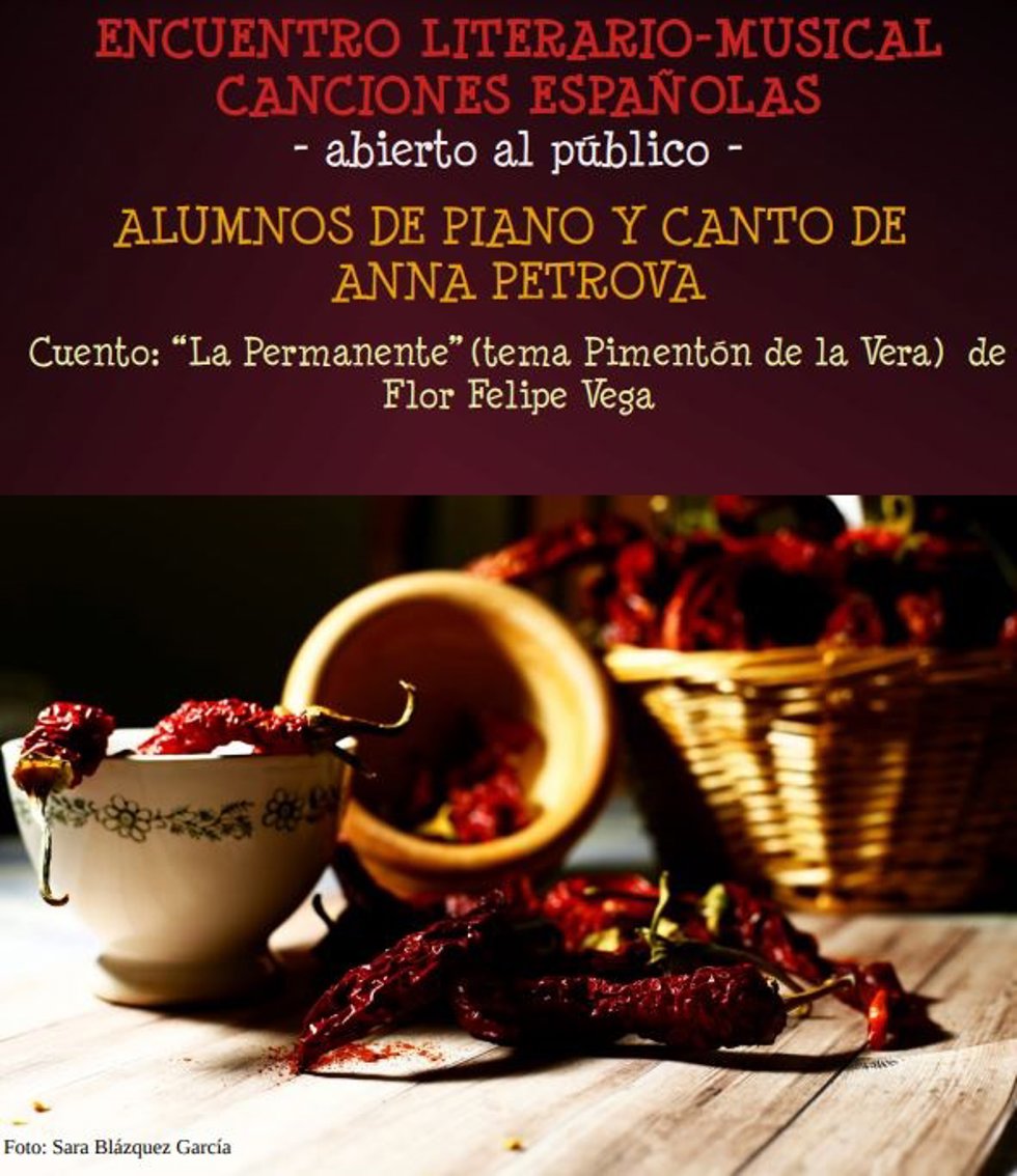 Cartel del encuentro literario-musical que tendrá lugar este jueves en el Museo Pérez Enciso de Plasencia