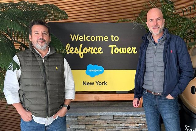 CEOs de Dobuss en la sede de Salesforce en Nueva York
