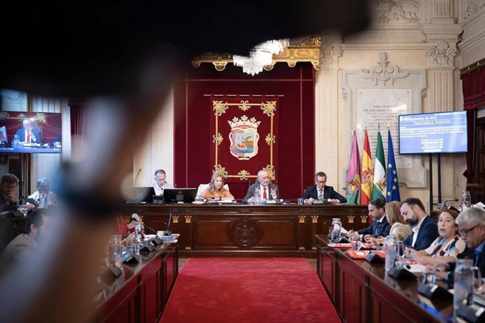 Pleno del Ayuntamiento de Málaga en una imagen de archivo 