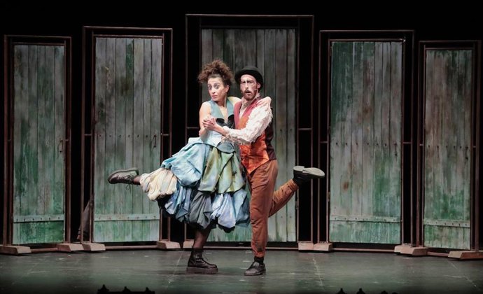 Momento de 'El Avaro' de Molire, escenificado por  Atalaya.