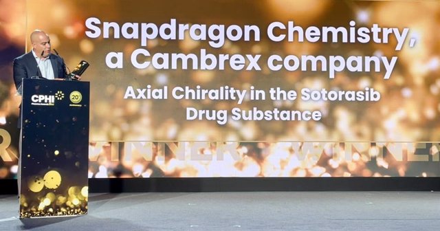 Snapdragon Chemistry, a Cambrex Company, Recognized with CPhI Pharma Award for API Development