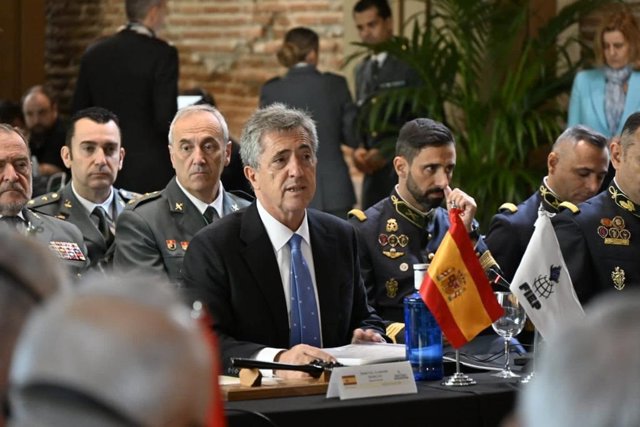 El director de la Guardia Civil, Leonardo Marcos, en la cumbre de la FIEP de países con polícias con estatuto militar