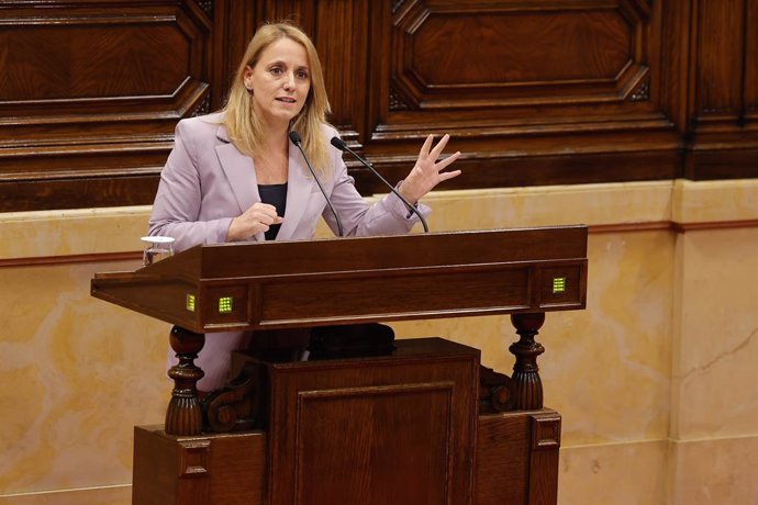 La consellera d'Economia i Hisenda de la Generalitat, Natlia Mas