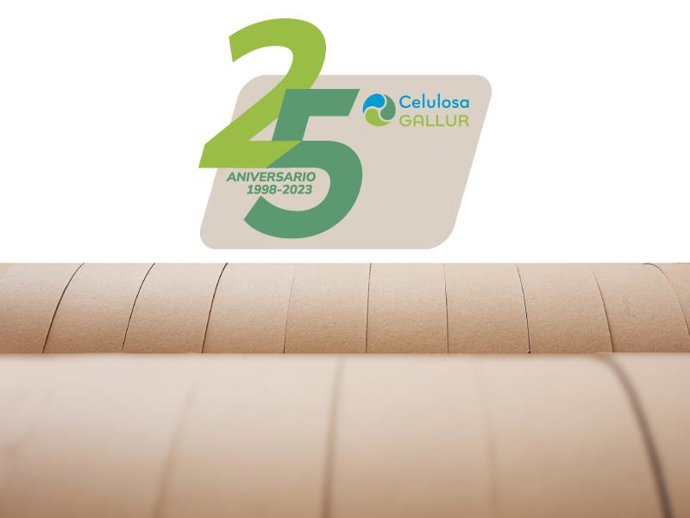 Bobinas de cartón reciclado fabricadas por Celulosa Gallur
