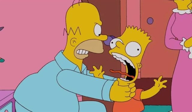 Los Simpson explica por qué Homer ya no estrangula a Bart