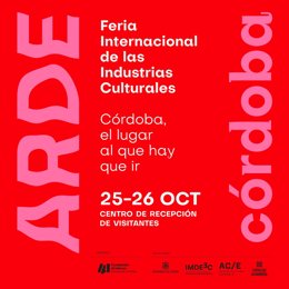 Cartel de la Feria de Industrias Culturales en Córdoba.