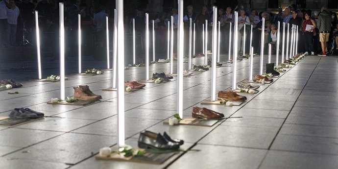 Archivo - Acto en recuerdo a las personas sin hogar fallecidas