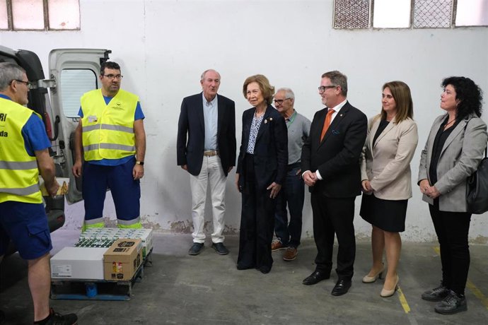 La reina durante su visita