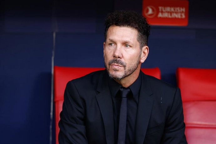 Diego Pablo Simeone, entrenador del Atlético de Madrid.