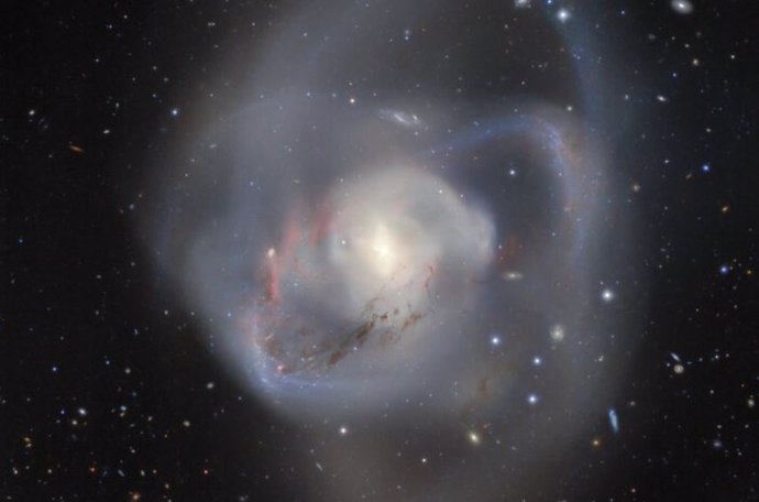 Gemini Sur registró la galaxia NGC 7727