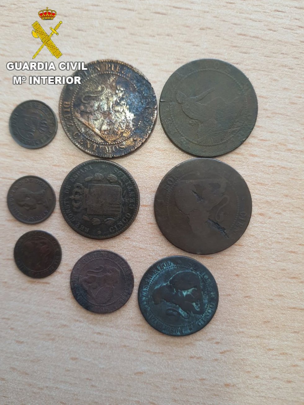 Monedas anrtiguas expoliadas