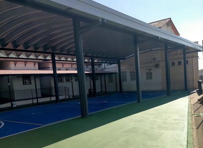 Patio ahora cubierto del CEIP Guillermo Romero Fernández de Córdoba.