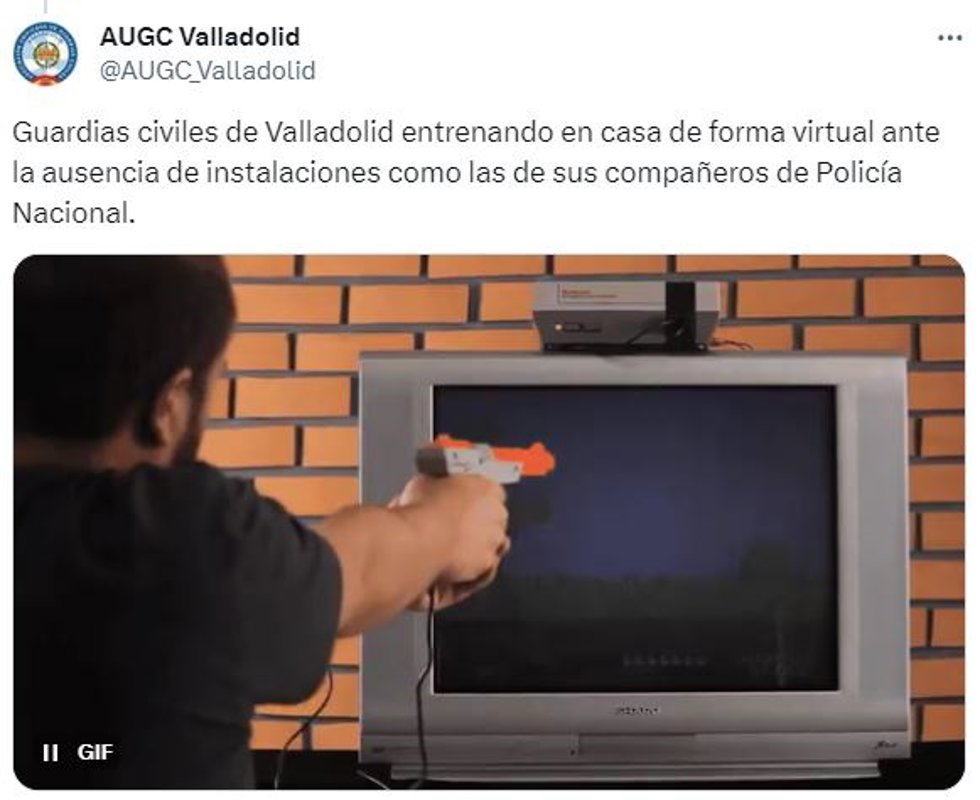 Mensaje publicado por AUGC en la red social X.