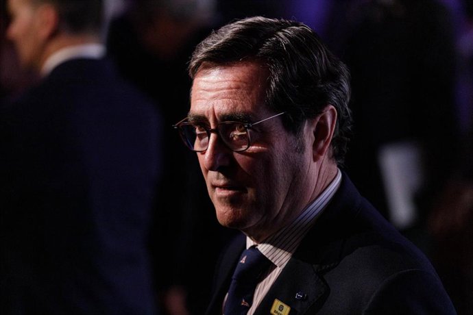 Archivo - El presidente de la CEOE, Antonio Garamendi.