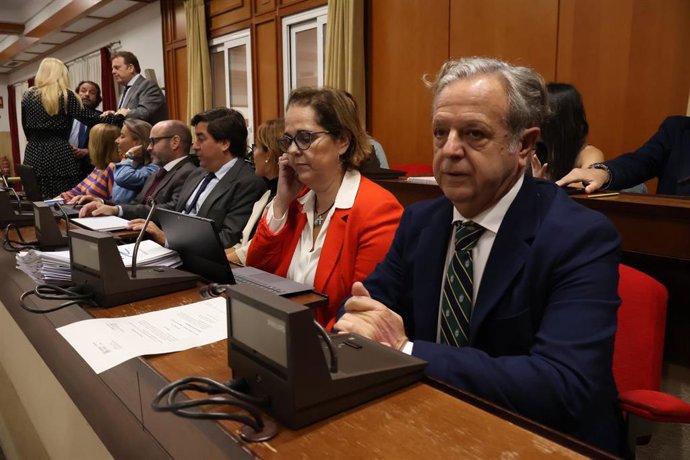 Blanca Torrent junto a Salvador Fuentes en el Pleno.