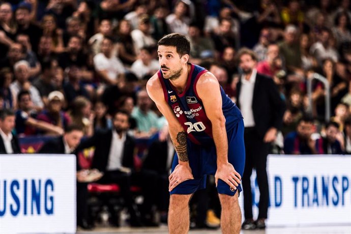 Nico Laprovittola of Fc Barcelona during the ACB Liga Endesa, match played between FC Barcelona and Morabanc Andorra at Palau Blaugrana on October 08, 2023 in Barcelona, Spain.