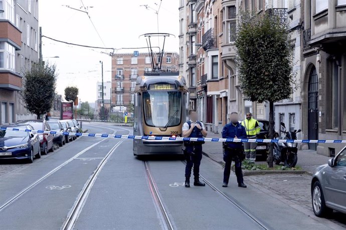 Despliegue policial tras un ataque terrorista en Bruselas