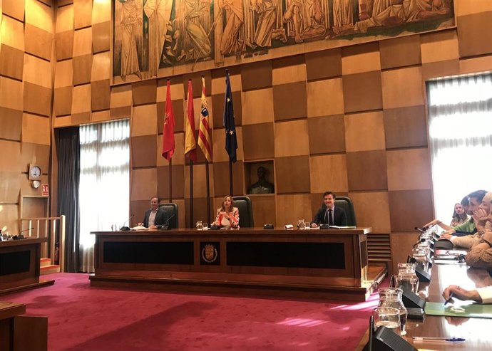 Archivo - Pleno del Ayuntamiento de Zaragoza