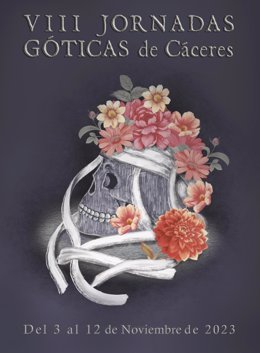 Cartel de las VIII Jornadas Góticas de Cáceres