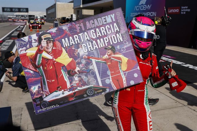 Marta García, campeona de la F1 Academy.