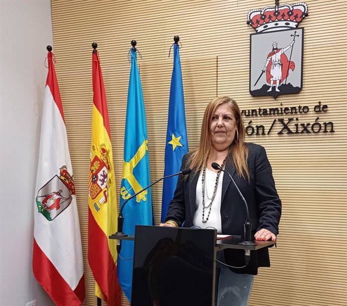 Marina Pineda, concejala del Grupo Socialista del Ayuntamiento de Gijón.