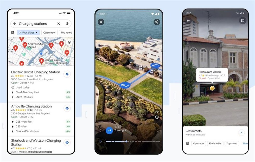 Vista inmersiva de Google Maps