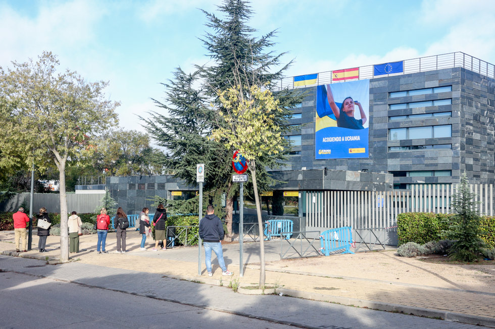 Acceso a la entrada del CREADE de Pozuelo de Alarcón, a 27 de octubre de 2023, 