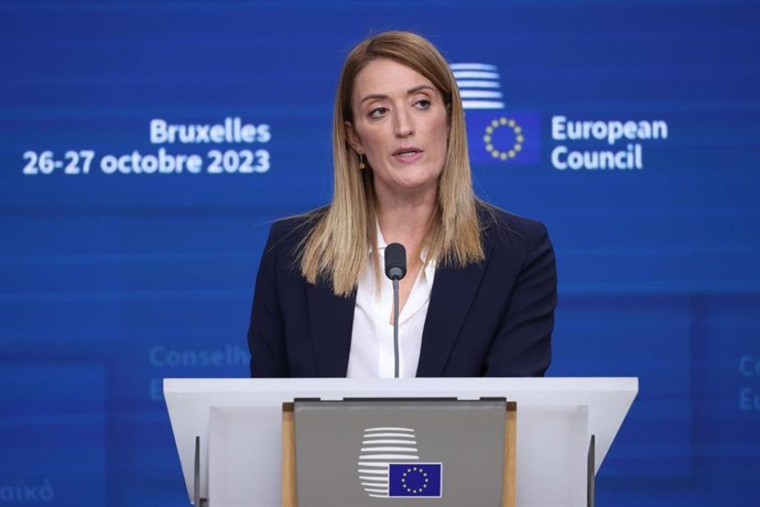 Roberta Metsola, presidenta del Parlamento Europeo