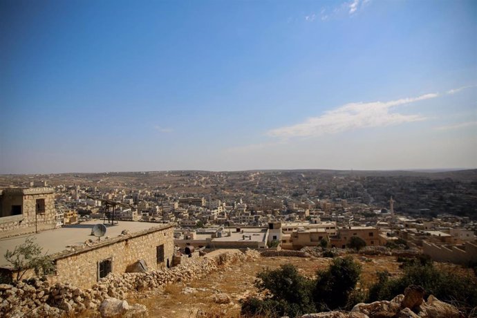 Vista de la ciudad de Darat Azza, a las afueras de Alepo