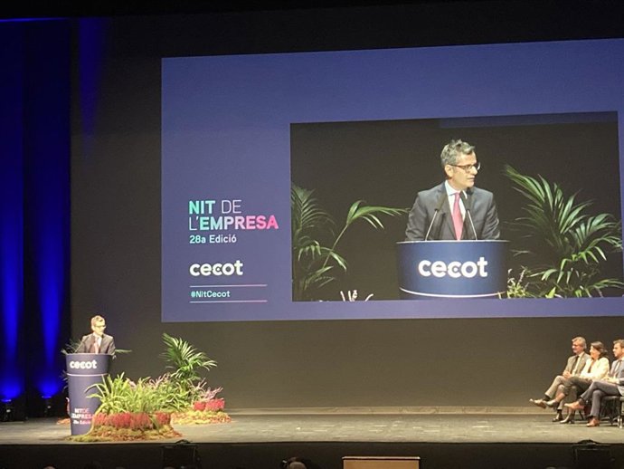 El ministro de Presidencia, Relaciones con las Cortes y Memoria Democrática en funciones, Félix Bolaños.