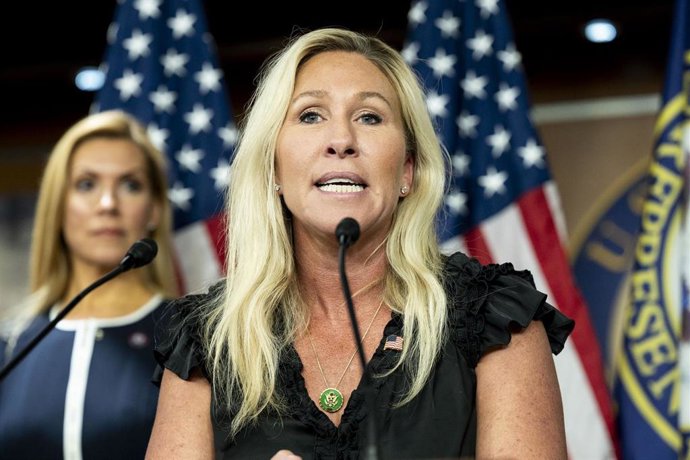 Archivo - La representante republicana por Georgia Marjorie Taylor Greene