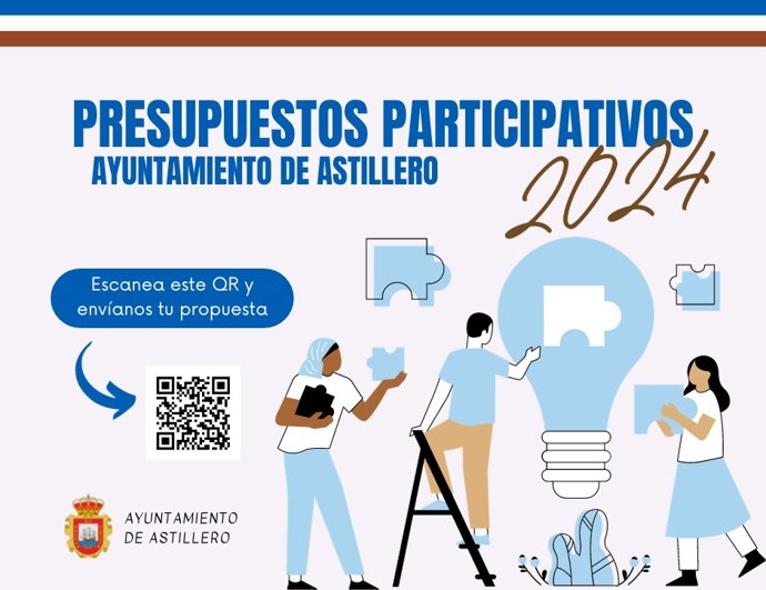 Cartel sobre presupuestos participativos de Astillero
