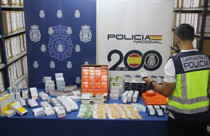 Material intervenido en la operación