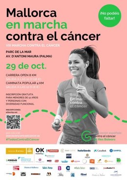 La VIII carrera solidaria 'Mallorca En Marcha Contra el Cáncer' teñirá Palma de rosa este domingo