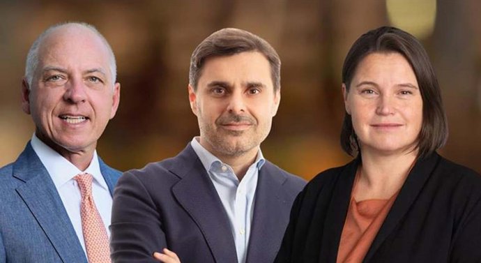 Christopher Damico, Borja Oyarzábal y Lisa Fretwell, de Tresmares Capital.