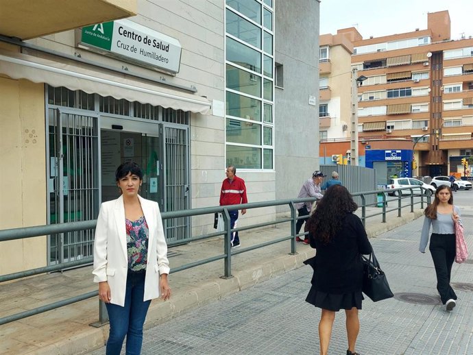 La coordindora provincial de IU en Málaga, Toni Morillas.