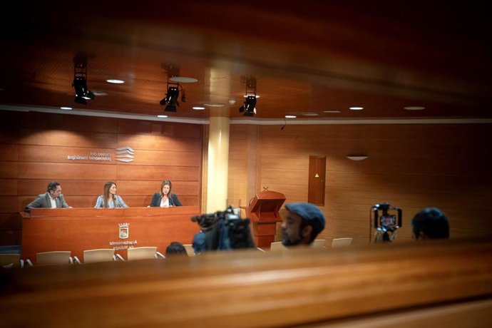 Rueda de prensa sobre la junta de gobierno local de Málaga.