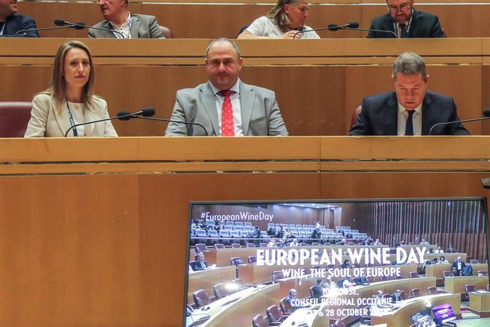 El presidente Emiliano García-Page en Toulouse, en las jornadas de conmemoración del Día Europeo del Vino