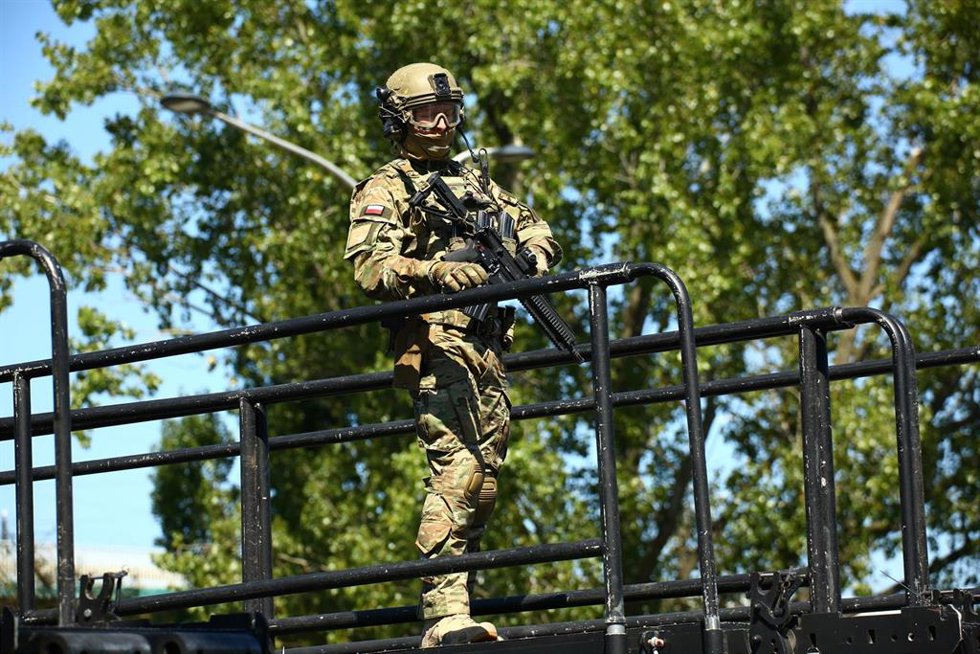 Archivo - Militar polaco durante el Día de las Fuerzas Armadas