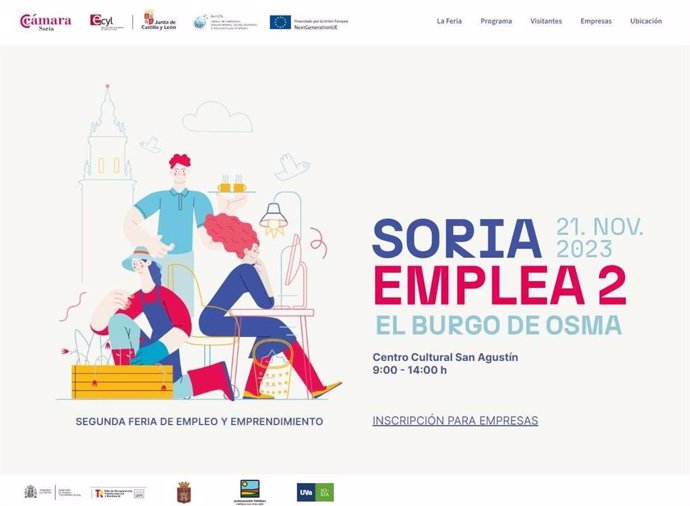II Feria de Empleo y Emprendimiento de Soria en El Burgo de Osma.
