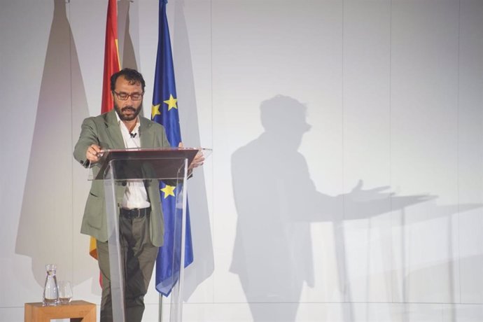 El subsecretario para la Transición Ecológica y Reto Demográfico, Miguel Ángel González Suela, anuncia la adhesión de España a la iniciativa Equal by 30 para acelerar la igualdad en la transición energética. En Ponferrada (León).