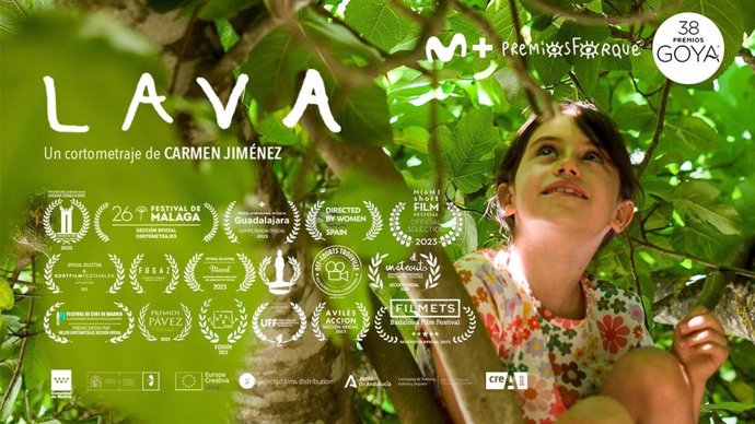 Cartel del cortometraje 'Lava'.