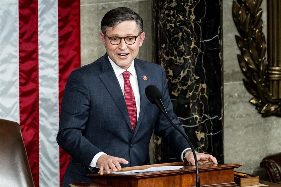El presidente de la Cámara de Estados Unidos, Mike Johnson