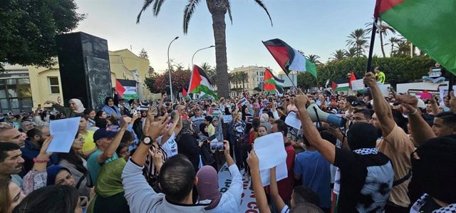 Concentración pro Palestina en Melilla