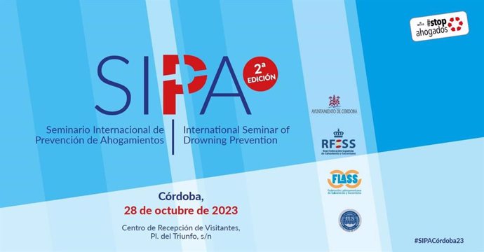Cartel del Seminario Internacional de Prevención de Ahogamientos, que se celebrará en Córdoba.
