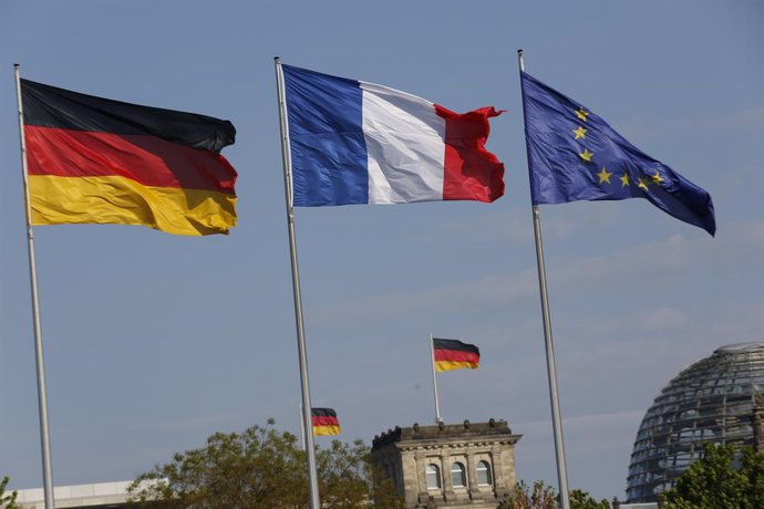 Archivo - April 29, 2019 - Berlin, Berlin, Germany - 29.04.2019, Berlin, Germany, Chancellor Angela Merkel, together with French President Emmanuel Macron, receives the six heads of state and government from the Western Balkans Bosnia-Herzegovina, Croat