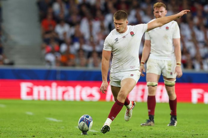 Owen Farrell of England during the World Cup 2023, Pool D rugby union match between England and Samoa on October 7, 2023 at Pierre Mauroy stadium in Villeneuve-d'Ascq near Lille, France - Photo Hans van der Valk / Orange Pictures / DPPI