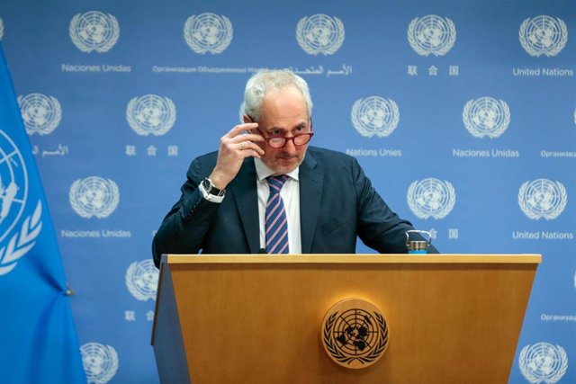 Archivo - El portavoz del secretario general de la ONU, Stepháne Dujarric.